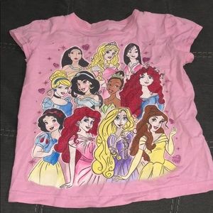 Disney Princess short sleeve shirt size 5/6